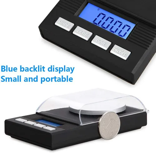 Vista 3 de Escala de precisión ZH-VBC 0.00 oz, báscula de alimentos digital de peso gramos y oz, báscula de joyería de alta precisión 0.71 oz/1.76 oz/3.53 oz X