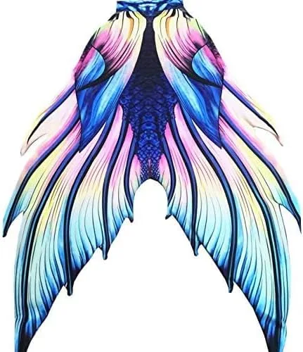 Vista 3 de Fabulosas colas de sirena para adultos, mujeres y hombres, cola de sirena, sin voltear, disfraces de playa, vestido de sirena