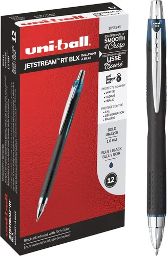 Vista 6 de Uni-ball Jetstream RT - Recambio para bolígrafo Fits JETSTREAM RT 1.0mm pens, quick-drying hybrid ink, smudge-resistant for left-handed writers