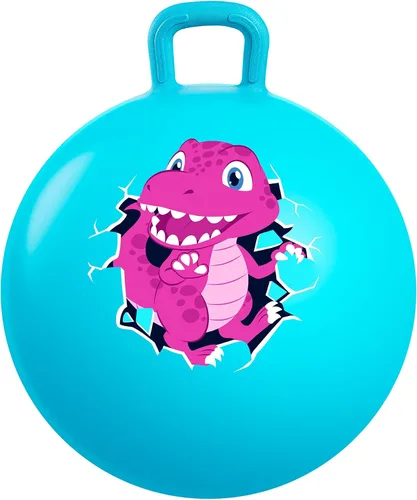 Vista 14 de U&C Planet Hoppity - Bola inflable de 18 pulgadas con asa para niños de 3 a 6 años Hoppity Hop Sit and Bounce Jumping Hopping con bomba y caja