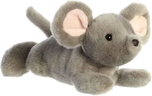 Vista 108 de Aurora® Adorable Mini Flopsie™ Mei Mei™ Animal de peluche, facilidad juguetona, compañeros atemporales, color blanco, 8 pulgadas