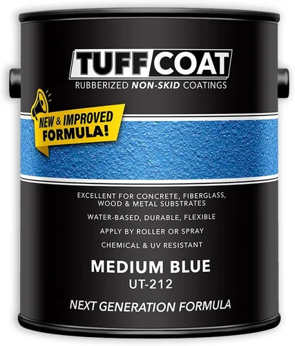 Vista 24 de TUFF Coat UT-100 revestimiento antiderrapante, 1 galón Blanco