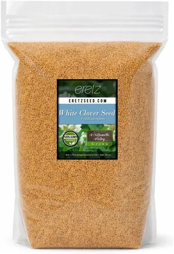 Vista 5 de Semillas de trébol blanco - Semillas prémium de Willamette Valley, cultivadas en Oregon, sin recubrimientos, sin semillas de malas hierbas (1 libra)