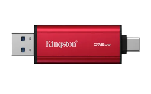 Vista 2 de Kingston SSD portátil dual USB-A/C de 512 GB Hasta 1050 MB/s USB 3.2 Gen 2 SPSD/512GB