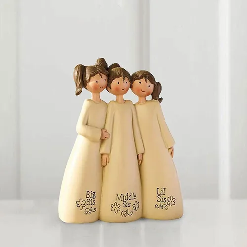 Vista 8 de Estatua de ángel, celebra la amistad de la hermana, amigos, escultura conmemorativa de la amistad, adorno decorativo para decoración del hogar