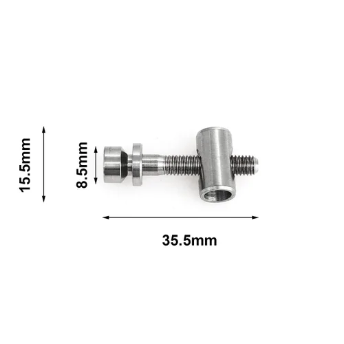Vista 3 de heyous Juego de tornillos de varilla de asiento de bicicleta M5x30mm tornillo TC4 titanio tornillo para piezas de repuesto de bicicleta