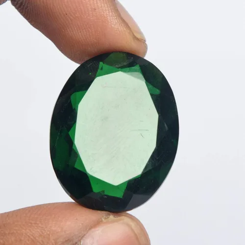 Vista 2 de REAL-GEMS Piedra preciosa suelta amatista verde