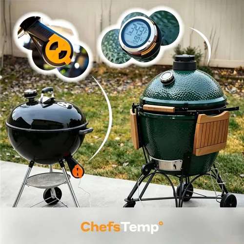 Vista 5 de ProTemp S1 Termómetro inteligente patentado para parrillas con Hub, Wi-Fi y Bluetooth para Weber, Big Green Egg, parrillas para ahumar, offset