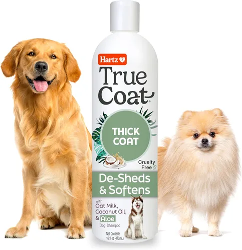 Vista 9 de True Coat Short & Smooth Coat - Champú para perros, 5 en 1, calma y brilla con leche de avena, aceite de coco y vitamina E, 16 onzas Corto y suave