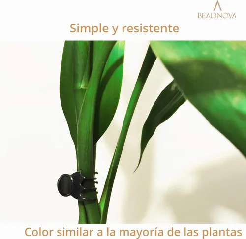 Vista 4 de BEADNOVA Clips para plantas, 100 clips de soporte para orquídeas y vides 100PCS