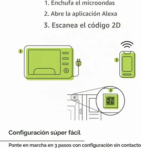 Vista 3 de Panasonic NN-SV79MS Horno Microondas de Encimera Inversor Inteligente de 1.4 pies cúbicos que Funciona con Alexa, 1200 Vatios de Potencia con Sensor