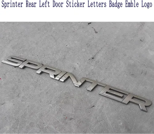Vista 3 de Etiqueta engomada de Sprinter para puerta trasera, insignia, emblema, placa de identificación, símbolo para Mercedes Sprinter 2500, Van Bus Flatbed
