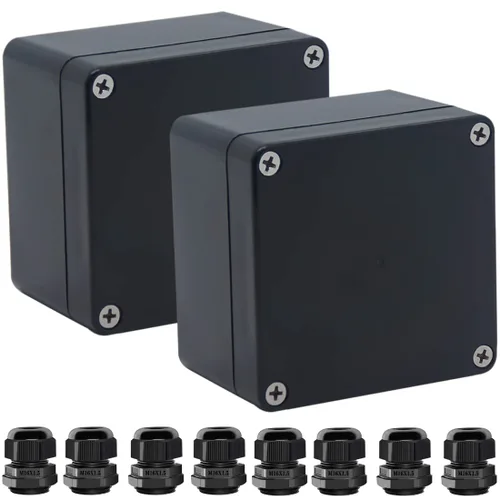 Vista 32 de Caja de conexiones Caja de conexiones IP65 impermeable de plástico ABS para proyectos eléctricos Caja de conexiones de alimentación Cajas