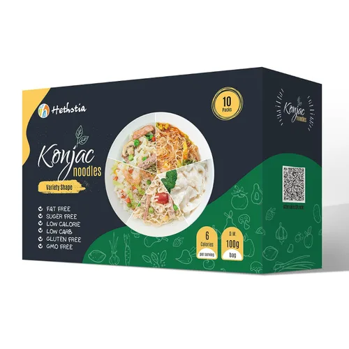 Vista 10 de Hethstia Konjac Noodles Angel Hair - Paquete de 6 fideos Shirataki, bajo en calorías, bajo en carbohidratos, sin azúcar, sin gluten, apto para dieta
