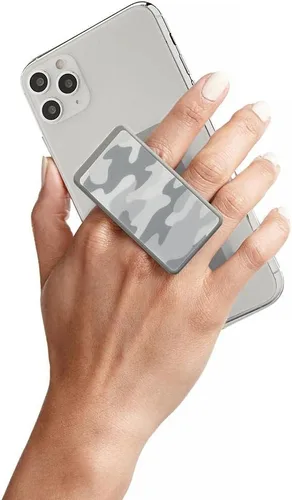 Vista 11 de HANDL New York Agarre y soporte de mango de camuflaje gris para smartphone