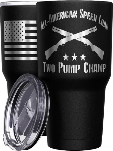 Vista 28 de We The People Holsters - Vaso térmico de 30 onzas, 0% Liberal, Negro