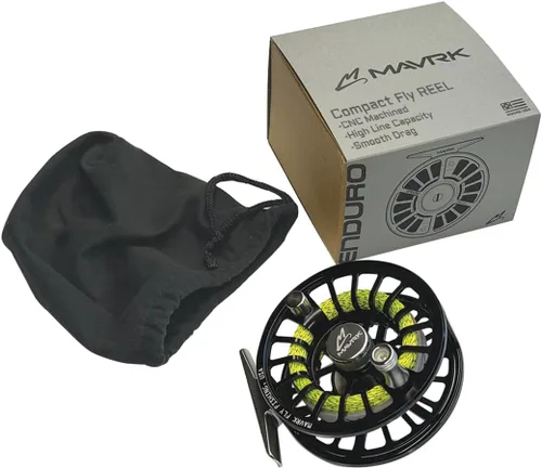 Vista 5 de M avrk - Kit combinado de carrete de caña de pescar con mosca, caña de destello + carrete de enduro 1/3 + kit combinado Commander Fly Line WF3 todo