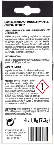 Vista 4 de Tabletas de limpieza para máquinas de café a base de cápsulas o de filtro - 4 x 0.06 oz