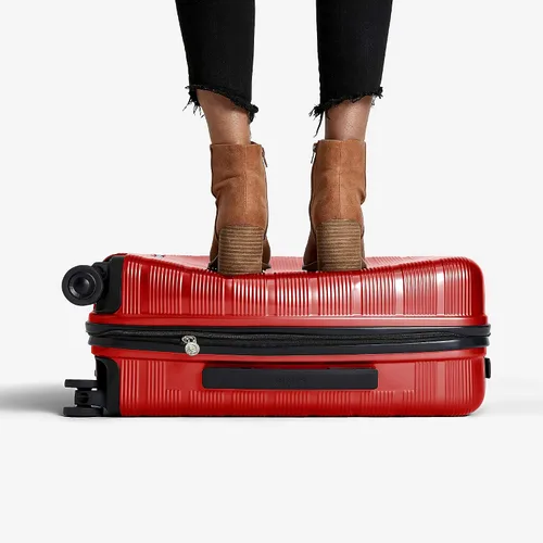 Vista 9 de eBags Fortis Pro 22 pulgadas USB equipaje de mano Spinner, Azul