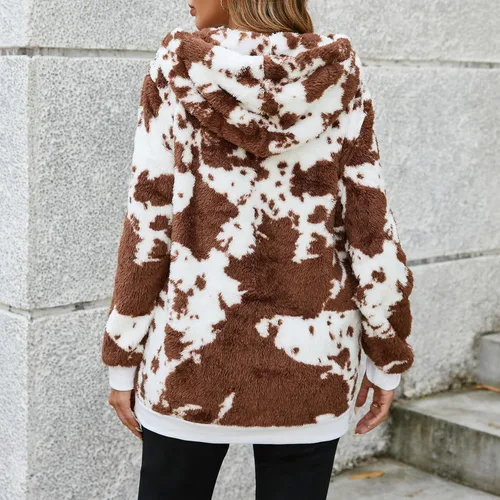 Vista 71 de Century Star Sudadera deportiva mullida de vellón con capucha para mujer de talla extragrande con bolsillos
