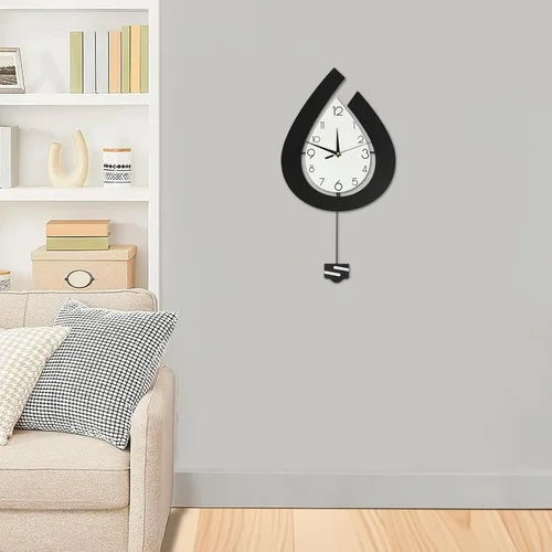 Vista 20 de Reloj de pared Reloj de péndulo 3D Forma de ojo Diseño moderno Decoración de arte para oficina en casa