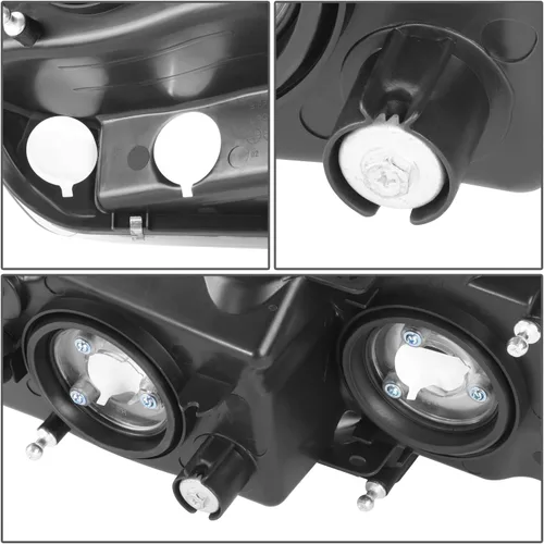 Vista 5 de Auto Dynasty Conjunto de faros delanteros compatible con Jeep Grand Cherokee WJ 1999-2004, reemplazo de faros halógenos del lado del conductor