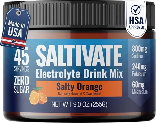 Vista 3 de Electrolitos sin sabor HSA FSA Alto contenido de sodio, potasio, magnesio Sin azúcar, estevia, ácido cítrico o maltodextrina Polvo