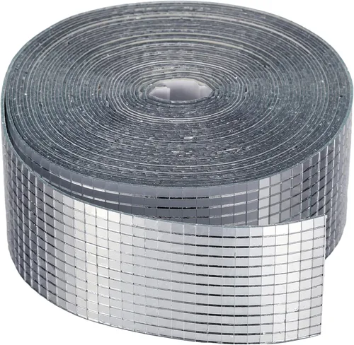 Vista 11 de SATINIOR 3000 piezas de azulejos de espejo de bola de discoteca autoadhesivos para manualidades, adhesivos pequeños de bola de discoteca de 5 x 5