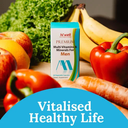 Vista 2 de Hi Well Premium Multi Vitaminas y Minerales para Hombres 60VegeCápsulas