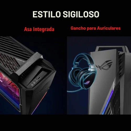 Vista 3 de ASUS ROG Strix G15 Gaming Desktop PC, Intel Core i7-12700F, GeForce RTX 3060 12GB, 16GB DDR4 RAM, 1TB PCIe 4.0 SSD, Windows 11 Home, G15CF-AB766