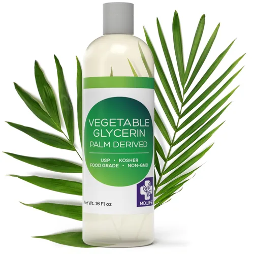 Vista 8 de MD.LIFE Aceite líquido de glicerina vegetal, glicerina vegetal sostenible de grado alimenticio, 16 onzas, glicerina de grado farmacéutico para piel