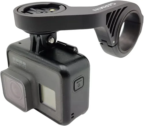 Vista 8 de Cestbon Adaptador combinado de montaje para Garmin Edge compatible con cámara o faro, adaptador universal extendido de liberación rápida de montaje