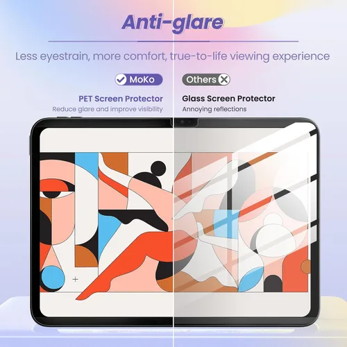 Vista 6 de MoKo Magnetic Paper Screen Protector for NEW iPad Pro 13 Inch (M5/M4, 2025/2024), Detachable & Reusable iPad Pro 13 M5/M4 Screen Protector, Matte