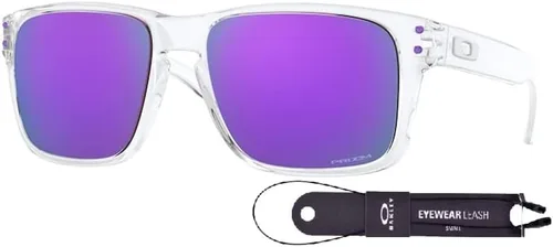 Vista 2 de Oakley Kids Holbrook Xs OJ9007 Square Junior Sunglasses for Boys for Girls +Designer iWear Care Kit Leash