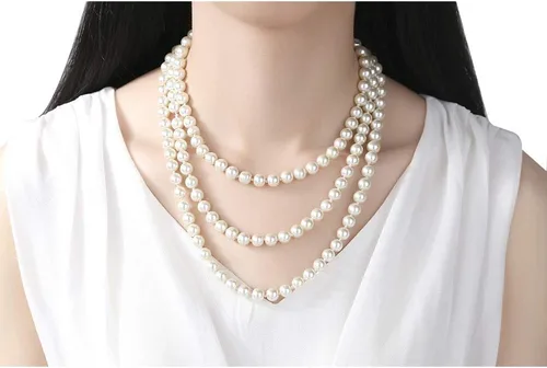 Vista 7 de 1920s Flapper Accessories Set for WomenGreat Gatsby Set Leaf Medallion Headpiece Cigarette Necklace Gloves