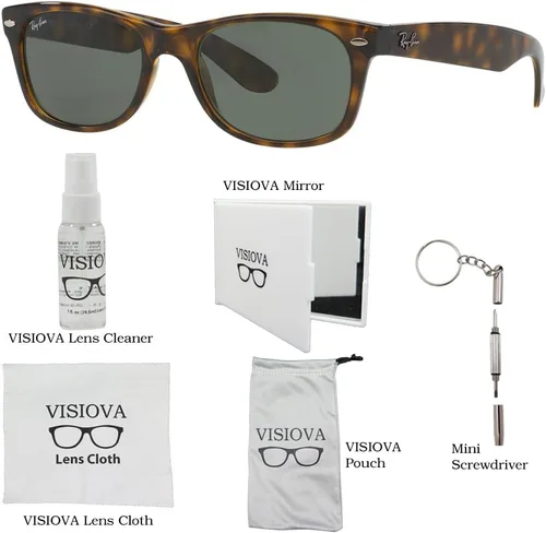 Vista 2 de Ray-Ban RB2132 Nuevo paquete de gafas de sol Wayfarer con accesorios VISIOVA
