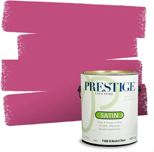 Vista 80 de Prestige Paints - Pintura exterior e imprimación en uno, 1 galón, plano, E500-P-A011GP