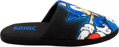 Vista 2 de Sonic The Hedgehog Pantuflas para hombre, mocasines de ajuste ancho