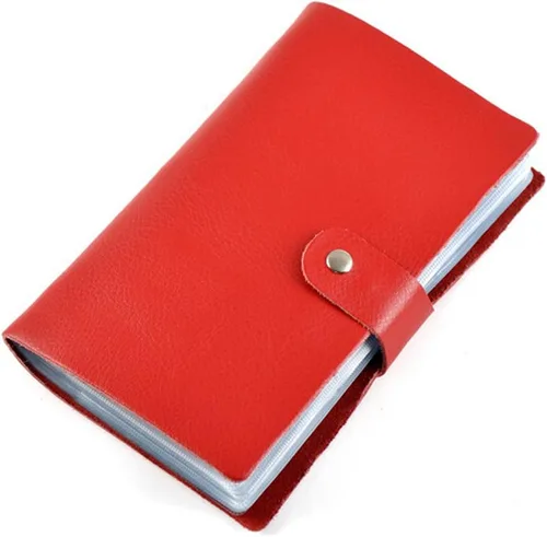 Vista 10 de boshiho Leather Credit Card Holder Business Card Case Book Style 90 Count Name ID Card Holder Book