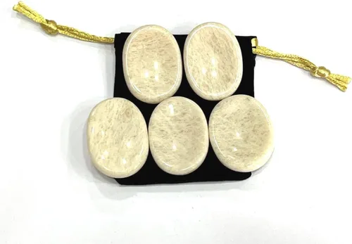 Vista 7 de WholesaleGemShop-GEMSCITE - Hermosas 30 piezas de piedras de preocupación para el pulgar con cristales curativos de cristal Reiki, piedra de palma