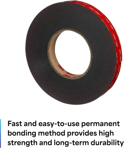 Vista 3 de 3M VHB Cinta de montaje resistente 5952, 0.5" de ancho x 5 yardas de longitud