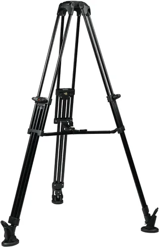 Vista 8 de Ikan Trípode de video de aluminio de 3 etapas con cabezal de panorámica fluida/inclinación GH08, Altura máxima: 67 ″, Inclinación/arrastre variable