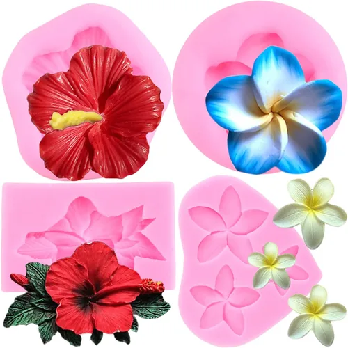 Vista 10 de ZiXiang Moldes de silicona para orquídeas, hibisco, cala, lirio, fondant Estilo a