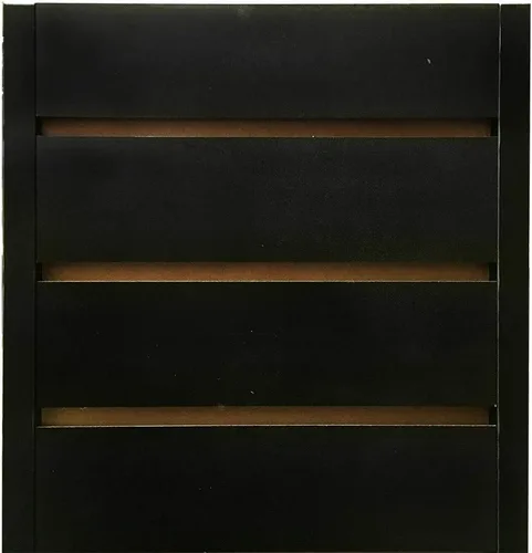 Vista 2 de 12 x 12 x 54 pulgadas, accesorio giratorio negro de 4 lados para pantalla de piso