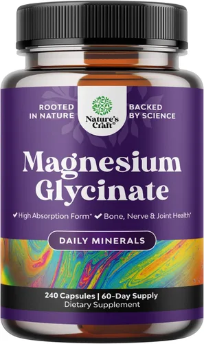 Vista 10 de Suplemento mineral de glicinato de magnesio de 400 mg, suplemento de magnesio calmante para mujeres y hombres, apoyo natural del sueño para la salud