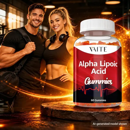 Vista 6 de VAITE Gomitas de ácido alfa lipoico de 1000 mg, suplemento ALA para apoyo cerebral y nervioso, antioxidante, energía, sin OMG, veganas, sin gluten