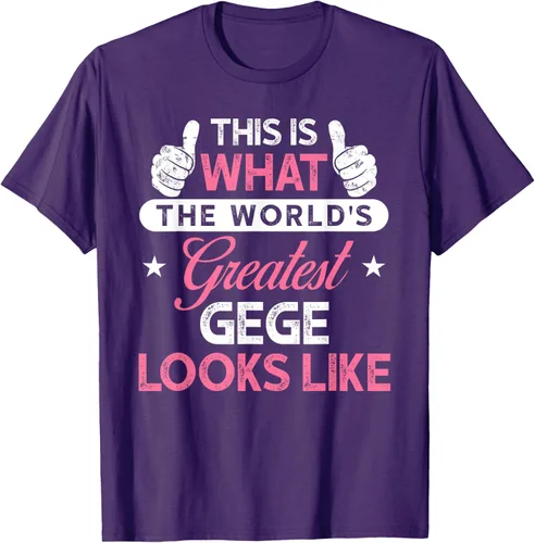 Vista 26 de Gege Gift: World's Greatest Gege T-Shirt, Negro