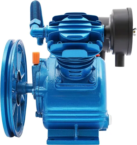 Vista 6 de LOYALHEARTDY Cabezal de bomba de compresor de aire 3HP 175PSI doble cilindro V estilo V reemplazo de la bomba del compresor de aire, cilindro de Azul