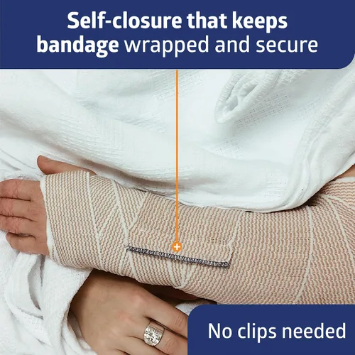 Vista 4 de Título: Medline Matrix Wrap Vendaje elástico con cierre automático, estéril, 2 pulgadas x 5 yardas, caja de 20
