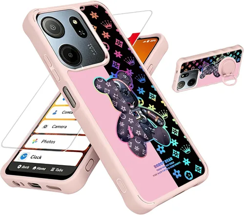 Vista 8 de jioeuinly Funda para Tecno Spark Go 2025 Compatible con Tecno Spark Go 1 / GO 1S / Pop 9 4G Funda de Teléfono Cubierta